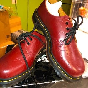 Dr. Martens Rare Bape Cherry Red Shoes